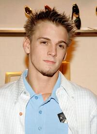 Aaron Carter at the Asprey's shopping event.