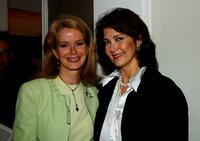 Lynda Carter and Blaine Trump at the opening of Greg Jordan's Los Angeles Studio and Shop.