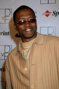 T.K. Carter at the launch party to celebrate Diane von Furstenberg's limited edition designer mobile phone.