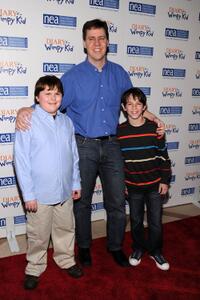 Robert Capron, Jeff Kinney  and Zachary Gordon at the premiere of "Diary Of A Wimpy Kid."