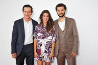 Michele Alhaique, Giulia Michelini and Vinicio Marchioni at the Italy premiere of "Cavalli" during the 68th Venice Film Festival.