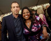 Bryan Callen and Sherri Shepherd at the VIP Reception during the 6th Annual Comedy For A Cure.