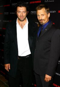 Vincent Cassel and Viggo Mortensen at the screening of "Eastern Promises."