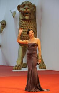Chiara Caselli at the screening of "La terra degli uomini rossi" during the 65th Venice International Film Festival.