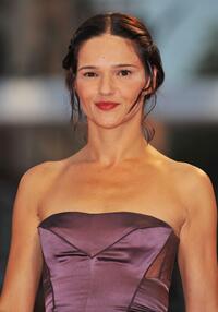 Chiara Caselli at the premiere of "La terra Degli Uomini Rossi" during the 65th Venice Film Festival.