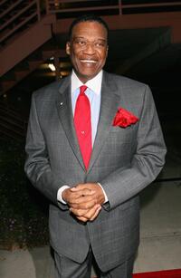 Bernie Casey at the first anniversary celebration of the Artpeace Gallery.