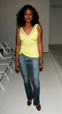 Tatyana Ali at the Rebecca Beeson Fall 2005 show.