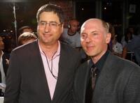 Tom Rothman and Dan Castellaneta at the Los Angeles premiere of "The Simpsons Movie."