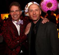 Dan Castellaneta and David Silverman at the after party for "The Simpsons Movie."