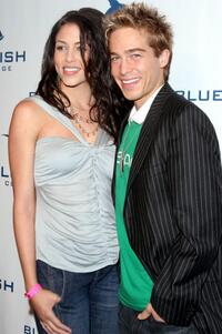 Kimberly Burke and Ryan Carnes at the launch party of "Blue Magazine."