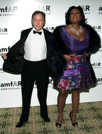 Dick Cavett and Patti LaBelle at the amfAR New York Gala.