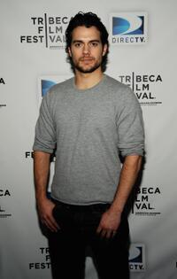 Henry Cavill at the DIRECTV Tribeca Press Center.