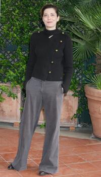 Sandra Ceccarelli at the photocall of "I Demoni Di San Pietroburgo."