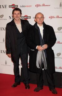 Michele Alaique and Giuseppe Cederna at the Rome screening of "Nine."