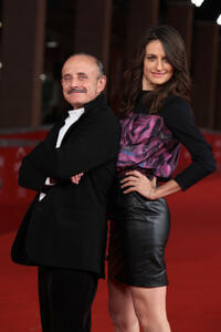 Giuseppe Cederna and Anita Kravos at the premiere of "Officine Artistiche" during the 6th International Rome Film Festival in Rome.