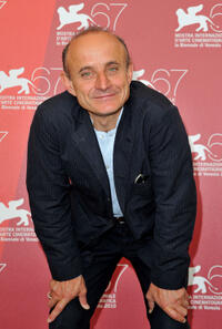 Giuseppe Cederna at the photocall of "1960" during the 67th Venice Film Festival in Italy.