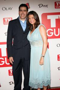Adam Carolla and Lynette Paradise at the 4th annual TV Guide after party celebrating Emmys 2006.