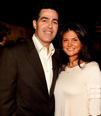 Adam Carolla and Lynette Carolla at the premiere of "The Hammer."