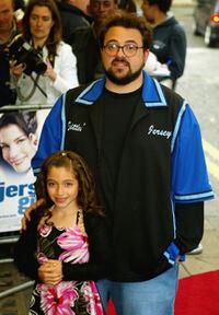 Raquel Castro and director Kevin Smith at the UK premiere of "Jersey Girl."
