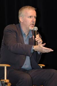 James Cameron at the DLP Cinema's "3D: New Dimensions in Digital Cinema" during ShoWest 2005.