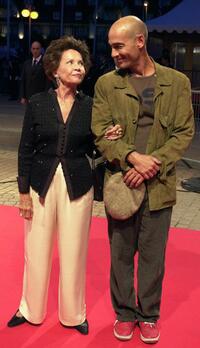 Leslie Caron and Jean-Marc Barr at the 29th American Film Festival for avant-premiere of "Le divorce (The Divorce)".