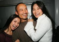 Diem-Lien, Long Nguyen and Cat Ly at the party of "Journey from the Fall" during the 2006 Sundance Film Festival.