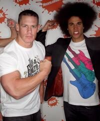 John Cena and Kyle Linahan at the Nickelodeon Australian Kids Choice Awards 2008.