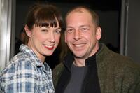 Elizabeth Marvel and Bill Camp at the opening night of "Almost An Evening."