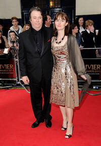 Roger Allam and Rebecca Saire at the Olivier Awards 2011 in England.