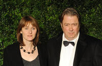 Rebecca Saire and Roger Allam at the 58th London Evening Standard Theatre Awards in London.