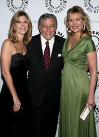 Kim Cattrall, Susan Crow and Tony Bennett at the gala honoring Sumner Redstone presented by The Paley Center For Media at the Waldorf-Astoria Hotel.