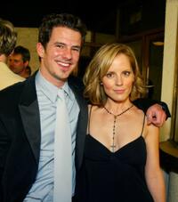 Chaney Kley and Emma Caulfield at the premiere of "Darkness Falls."