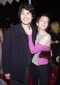 Michael Cavadias and Jane Adams at the Los Angeles premiere of "Wonder Boys."