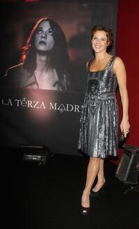 Valeria Cavalli at the Black Carpet of "La Terza Madre" during the 2nd Rome Film Festival.