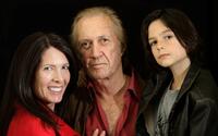 David Carradine, Annie Bierman and Max at the Peninsula Hotel for "The 2008 DPA World Expericence" gifting lounge suite.