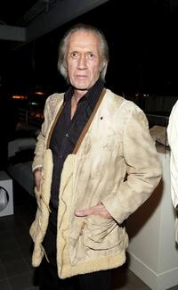 David Carradine at the AOL and Warner Bros. Launch of In2TV.