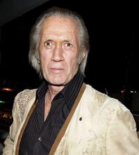 David Carradine at the AOL and Warner Bros. Launch of In2TV.