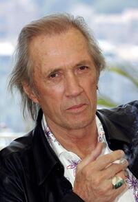 David Carradine at the Cannes Film Festival for the film "Kill Bill 2".