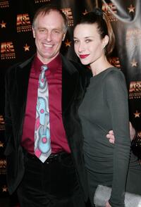 Keith Carradine and Hayley DuMond at the Mandarin Oriental Hotel for A & E Television Networks 20th anniversary celebration.