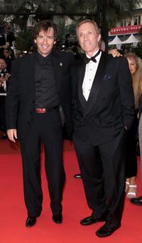 Robert Carradine and his brother David Carradine at the premiere of "Mission to Mars" at the 53rd Cannes Film Festival.