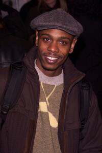 Dave Chappelle at the premiere of "25th Hour" screened at the Zigfeld Theater in New York.