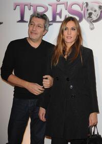 Alain Chabat and Mathilde Seigner at the premiere of "Tresor."