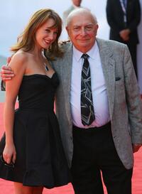 Claude Chabrol and Ludivine Sagnier at the 64th Annual Venice Film Festival for the premiere of "La Fille Coupee En Deux".