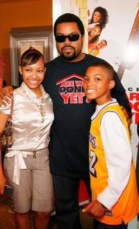 Aleisha Allen, Ice Cube and Philip Daniel Bolden at the premiere of "Are We Done Yet?"