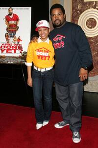 Aleisha Allen and Ice Cube at the promotion of "Are We Done Yet?"