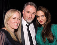 Cean Chaffin, director David Fincher and Angelina Jolie at the Sony Pictures Classic 68th Annual Golden Globe Awards party.