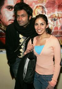 Samrat Chakrabarti and Meetu Chilana at the premiere of "Mughal-E-Azam."