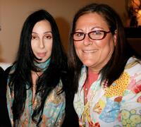 Cher and Fern Mallis at the Mercedes-Benz Fashion Week.