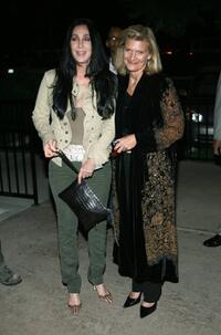 Cher and Patricia Foulkrod arrive at the premiere of "The Ground Truth".