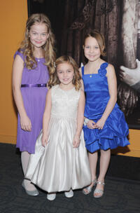Megan Charpentier, Morgan McGarry and Isabelle Nelisse at the New York premiere of "Mama."